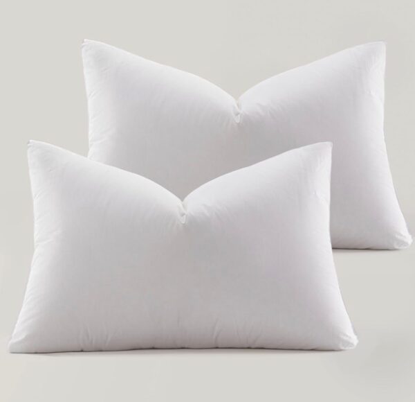 Set de 2 almohadas relleno de plumas  Tamaño standard