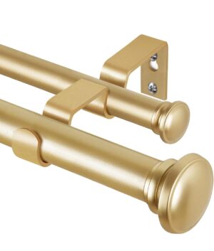 Cortinero Doble Premium de Metal Ajustable